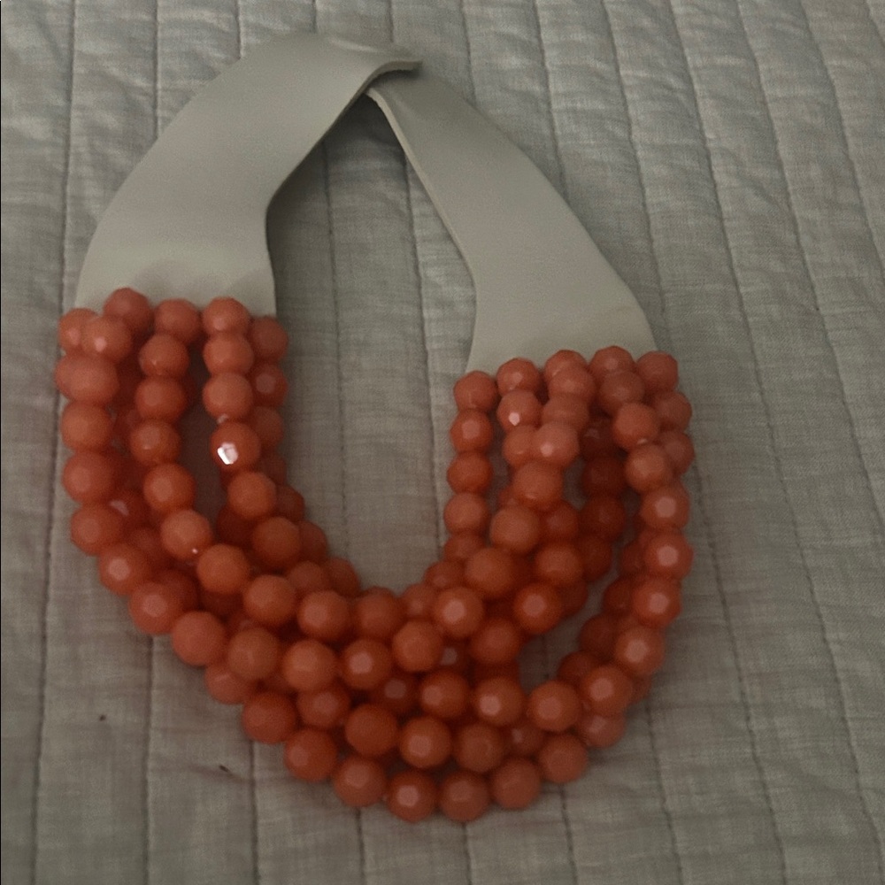 Fairchild Baldwin Coral Beaded Necklace